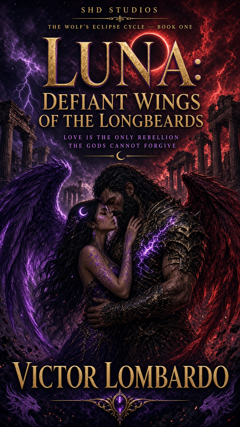 Book cover for Luna: Defiant Wings of the Longbeards by Victor Lombardo